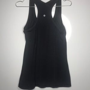 Lululemon Cool Racerback Black Tank